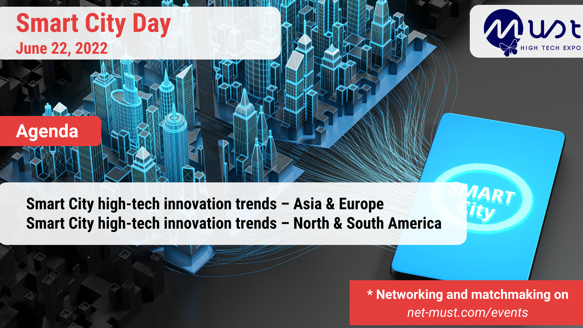 The Smart City Day an event arranged by Must on 22nd June 2022