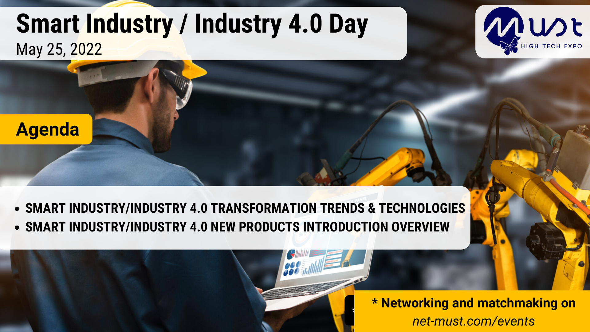 The Smart Industry Industry 4-0 Day an event arranged by Must at 25th May 2022