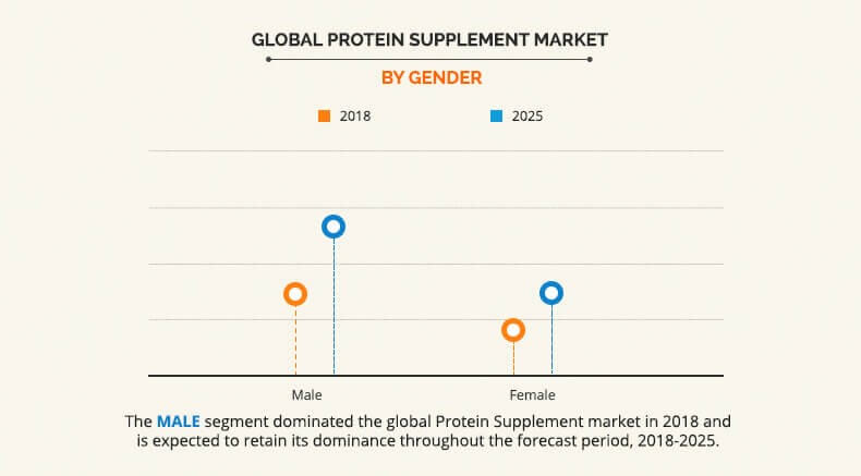 Protein supplement market by Gender