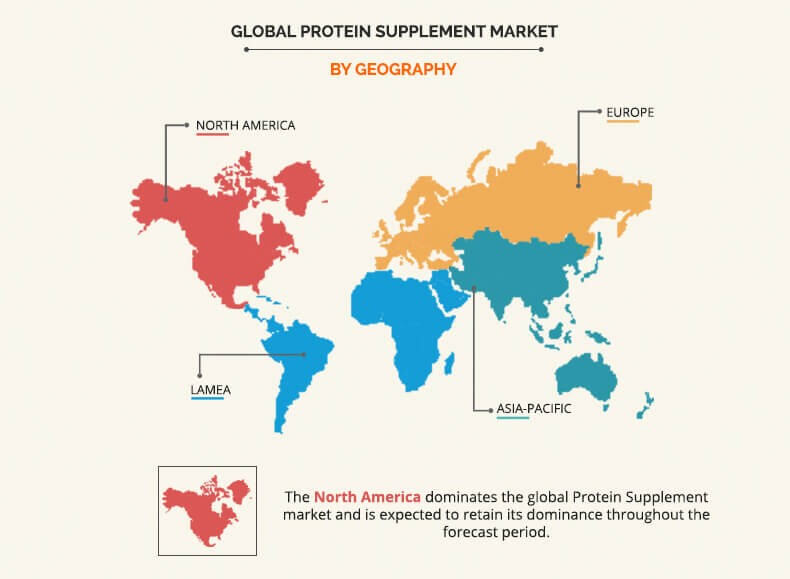 Protein supplement market by Geography