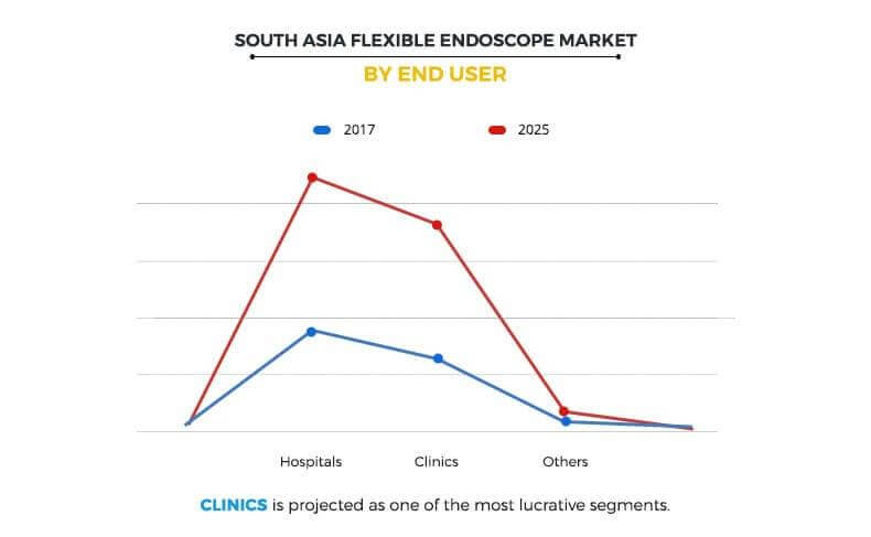 South Asia flexible endoscope market by end user